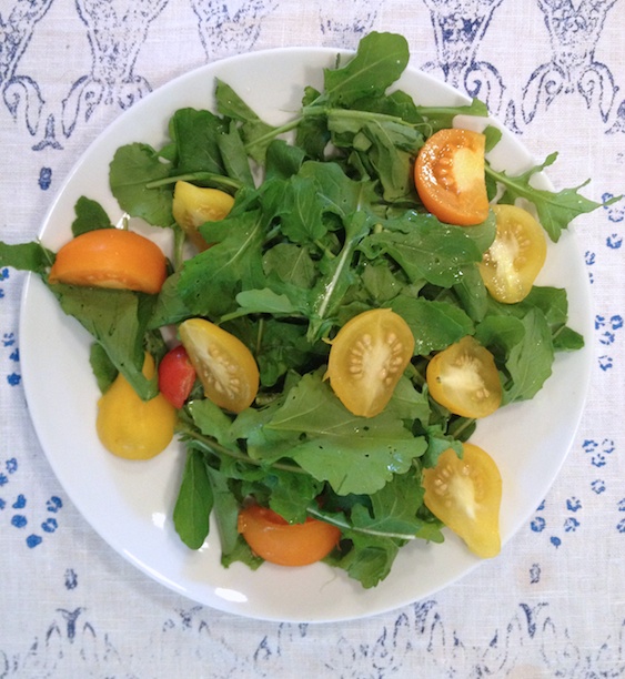 Home-grown salad